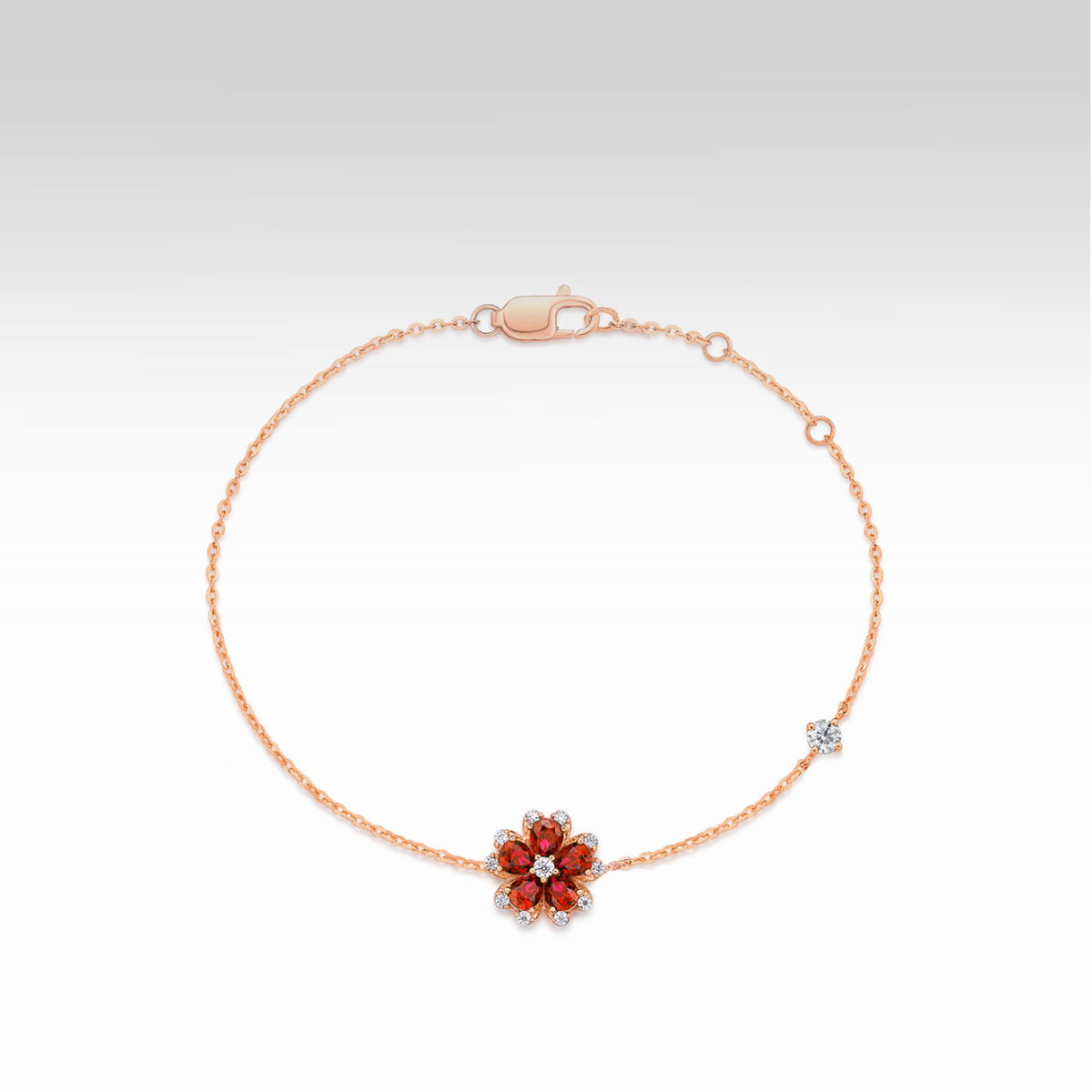 Peach Heart Bracelet