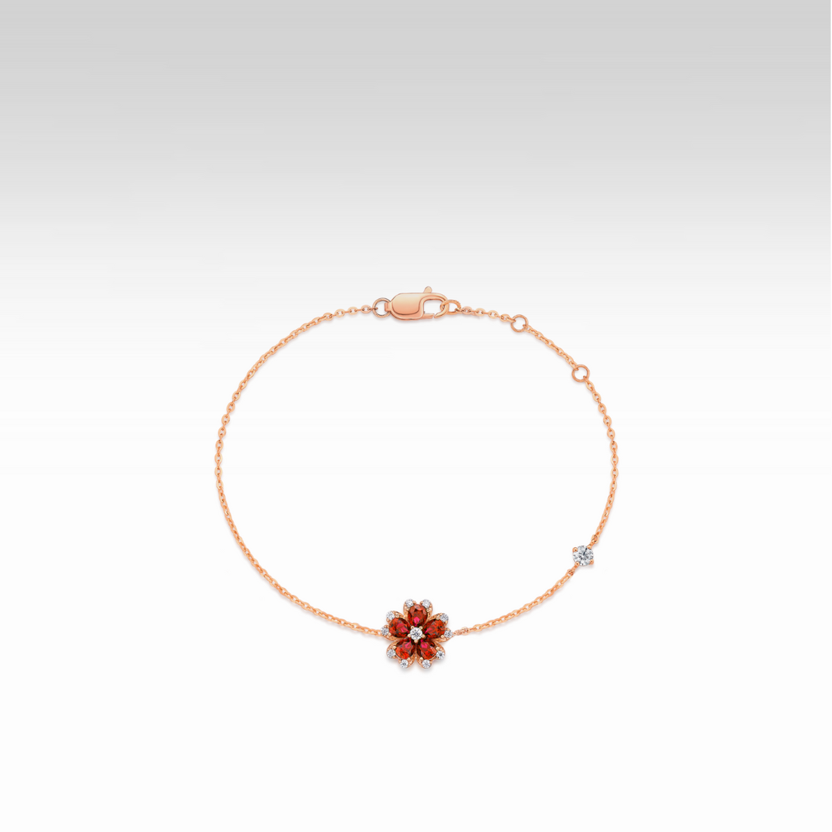 Peach Heart Bracelet