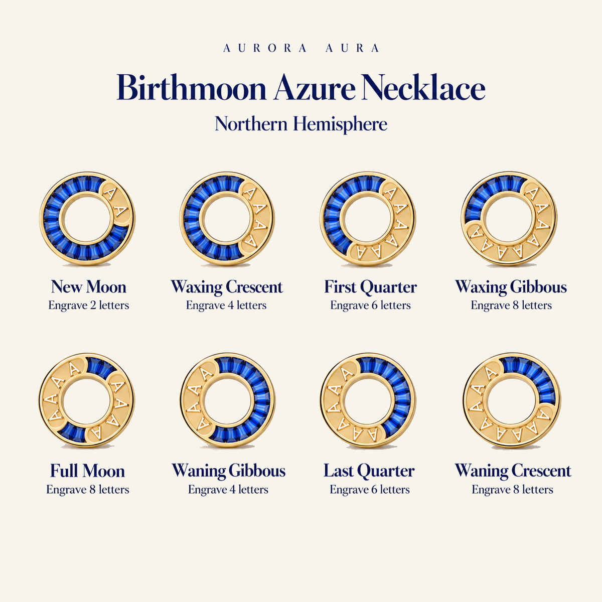 Birthmoon Azure Necklace