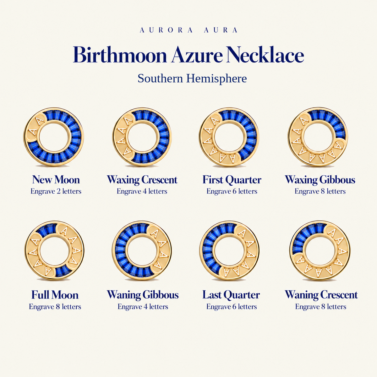 Birthmoon Azure Necklace