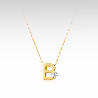 AlphaWish Golden B Necklace