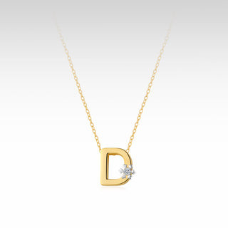 AlphaWish Golden D Necklace