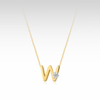 AlphaWish Golden W Necklace